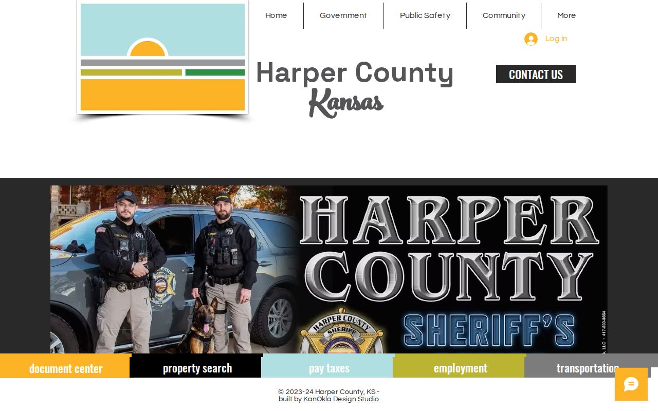 Harper County Jail booking record sheriff page
